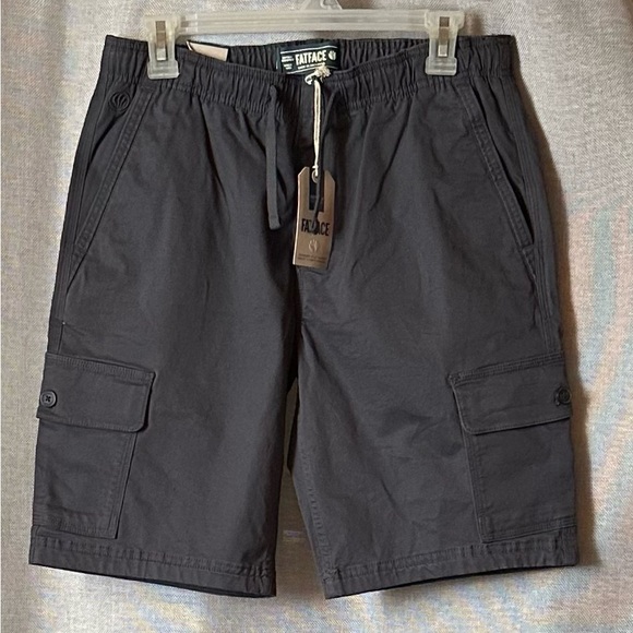Fat Face Other - Fat Face•elastic waist cargo shorts•32” waist•cotton blend•dark charcoal gray